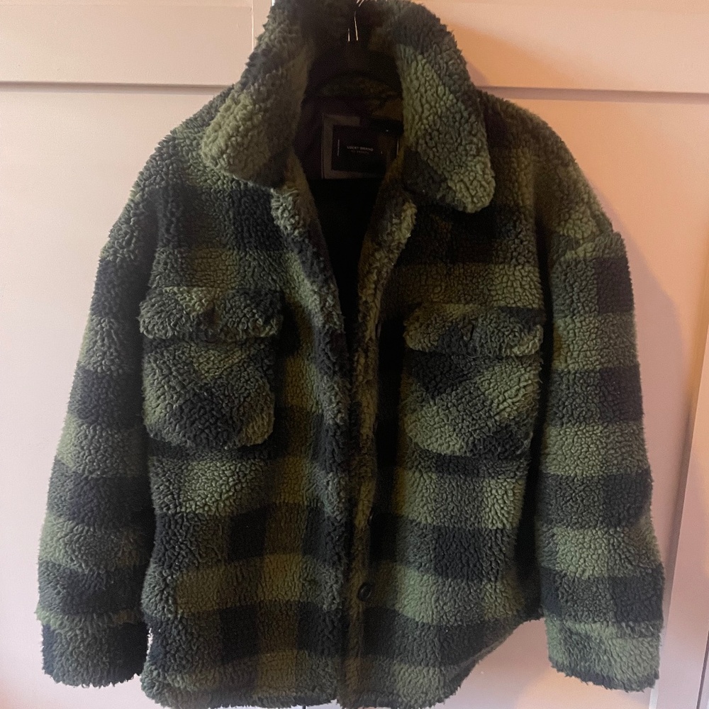Plaid Teddy Coat